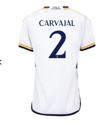 Real Madrid Daniel Carvajal #2 Hjemmebanetrøje Dame 2023-24 Kort ærmer